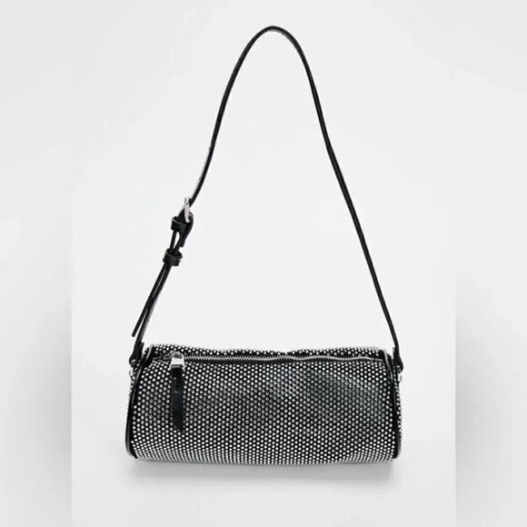 ZARA SHIMMERY DUFFEL BAG - Picture 9 of 10